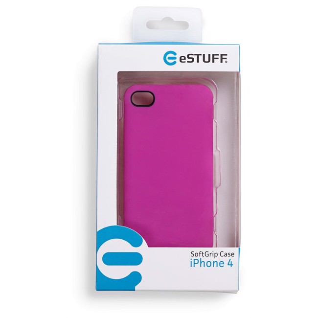 eSTUFF iPhone 4 SoftGrip Case - Pink